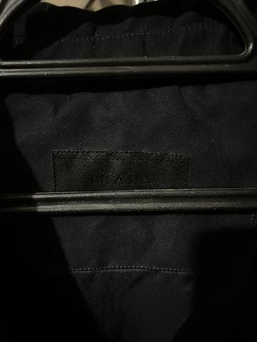 prada: Куртка на молнии Prada Milano, черная - Лаконичный дизайн: прямой — 4