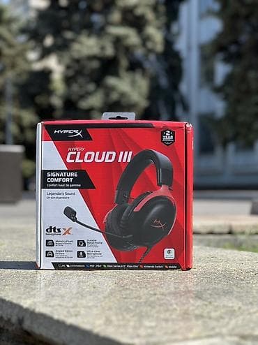наушники hyperx cloud 2: Игровая гарнитура HyperX Cloud III (проводная) 100% ОРИГИНАЛ!!! Есть — 2