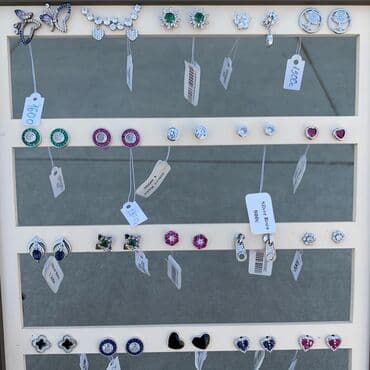 украшение шампанского для свадьбы: Серьги, Женские, Вставка: Камни Сваровски — 2