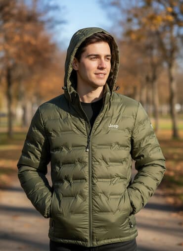 Продается новая тонкая Мужская куртка Jeep Spirit - Цвет: хаки