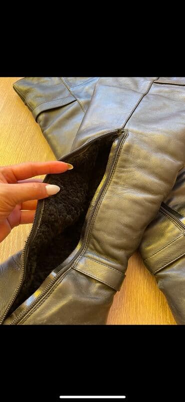 обувь для охоты: Натуральная мягкая кожа. Внутри натуральный толстый мех. Размер 35 — 2