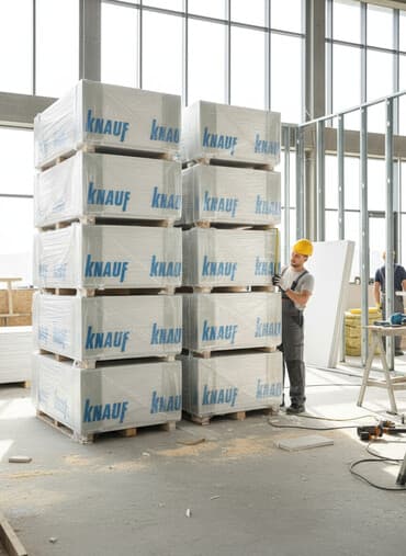 Гипсокартон Knauf – это строительный материал в листах