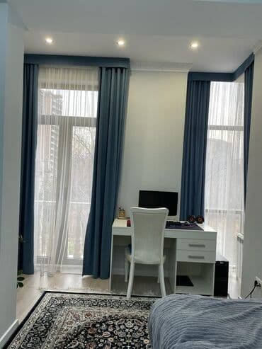 долгосрочная аренда квартира бишкек ош базар: 4 комнаты, Агентство недвижимости, Без подселения, С мебелью полностью — 10