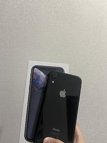 iphone adapter: IPhone Xr, Б/у, 64 ГБ, Черный, Защитное стекло, 76 % — 3