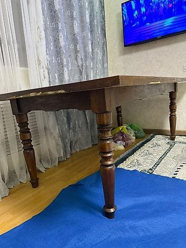 Столы для зала: Стол для зала, Б/у, Не раскладной, Прямоугольный — 6