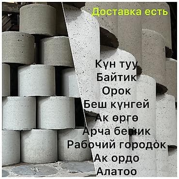 оптом молоко: Железобетонное (ЖБИ) кольцо для септика Размер: 100 x 100 x 8 см, Бесплатная установка, Оптом, В розницу — 1