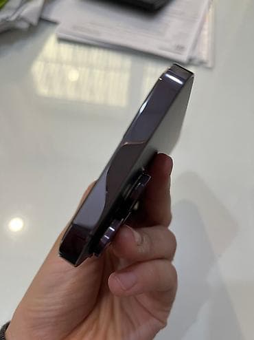 iphone 19: IPhone 14 Pro Max, Б/у, 256 ГБ, Deep Purple, Зарядное устройство, Чехол, Кабель, 79 % — 5