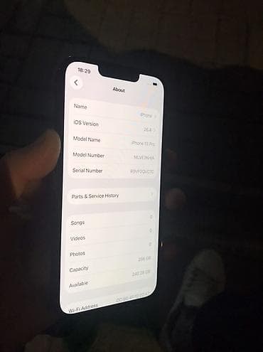 IPhone 13 Pro, Новый, 256 ГБ, Серебристый, 96 %