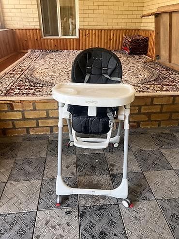 баа: Тамактандыруучу отургуч, Колдонулган, Peg perego, Трансформер, түсү - Ак — 1