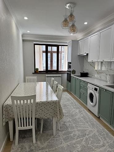 osh flat: 3 комнаты, 108 м², Ала-Арча ТРЦ Элитка, 5 этаж, Евроремонт — 1