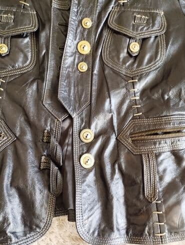 Киреге берилүүчү кийимдер: Продаю куртку кожанную размер 46/48проивотство Турция в хорошем — 2