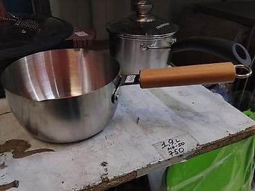 fire maple: Небольшой сотейник/ковш из нержавеющей стали с деревянной ручкой — 1