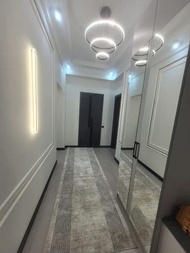 однокомнатная квартира в бишкеке: 1 комната, Душевая кабина, Постельное белье, Кондиционер — 9