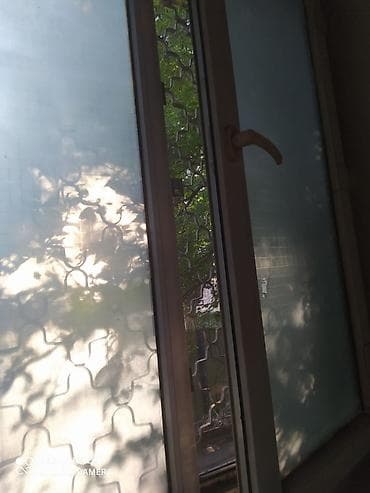 Дом и сад: Пластиковое окно/балконный блок с матовым стеклом - Материал рамы — 1