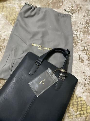 этно сумки бишкек: Мужская кожаная сумка 
от Pierre Cardin.
Новая — 5