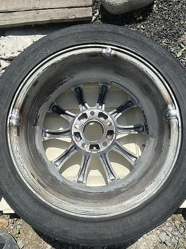 диски на запаску: Колеса в сборе 245 / 45 / R 17, Лето, Б/у, Комплект, Легковые, Литые, отверстий - 5 — 6