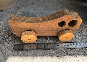 Көркөм өнөр жана коллекциялоо: Деревянные игрушечные машинки ручной работы - Материал: натуральная — 9