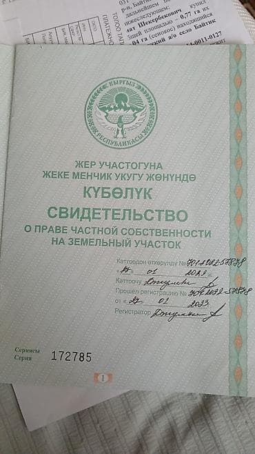 27 соток, Для сельского хозяйства, Красная книга at lalafo.kg 27 соток, Для сельского хозяйства, Красная книга