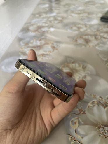 ноутбук цена ош: IPhone 13 Pro, Колдонулган, 128 ГБ, Алтын, Заряддоочу түзүлүш, Коргоочу айнек, Каптама, 100 % — 5
