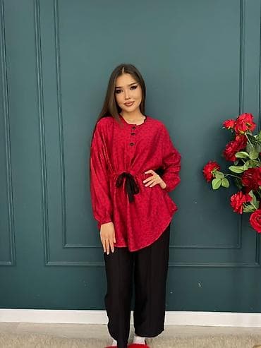 женские очки: Женские домашние костюмы-туники с широкими брюками - Комплектация — 2