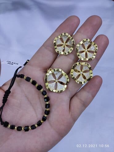 набор пандора: Италия Эксклюзив Серебро пробы 925 напыление желтое золотом Качество — 1