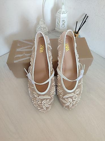 zara 40: Туфли, 35, Zara, Новый, цвет - Бежевый — 3