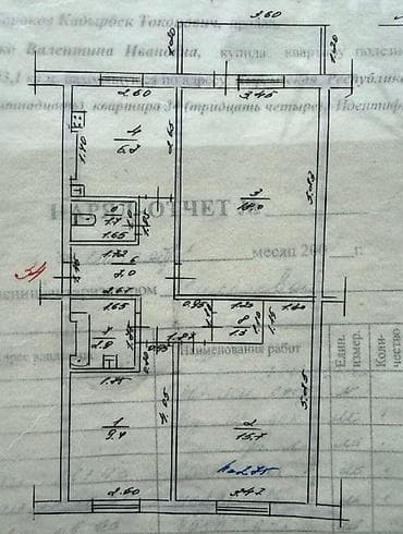 55: 3 комнаты, 63 м², 105 серия, 5 этаж, Евроремонт — 5