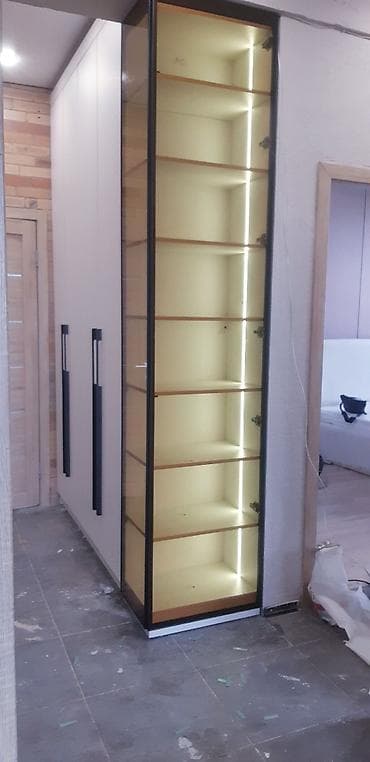 Офис эмереги: Шкаф-купе/гардеробная система современного дизайна - Конфигурация — 10