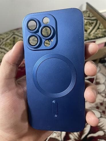 Аксессуары для мобильных телефонов: Магнитный чехол для iPhone с поддержкой MagSafe, цвет — темно‑синий — 1