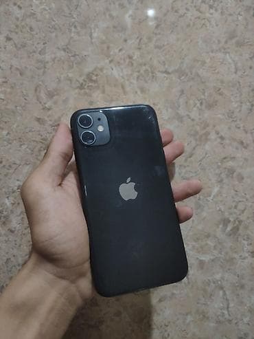 IPhone 11, Новый, 128 ГБ, Черный, Чехол, 100 %