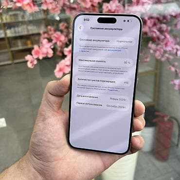 IPhone 15 Pro Max, Колдонулган, 256 ГБ, Natural Titanium, 95 % — 5