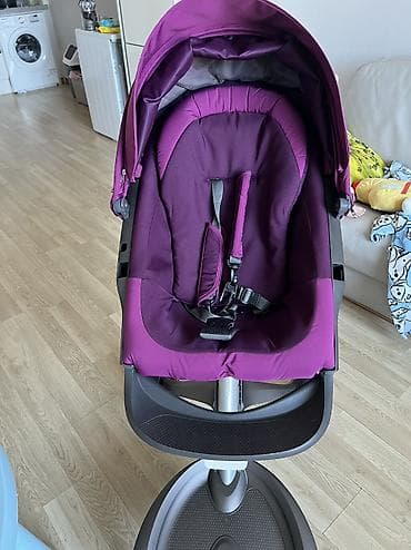 коляска стокке: Коляска, Stokke, цвет - Фиолетовый, Б/у, Платная доставка, Самовывоз — 6