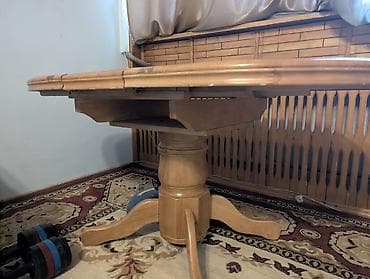 stol: Стол для зала, Б/у, Раскладной, Овальная — 3