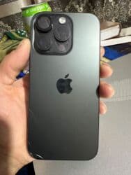 digma pro: IPhone 16 Pro, Б/у, 256 ГБ, Black Titanium, Зарядное устройство, Коробка, 100 % — 1