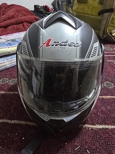 Спорт жана эс алуу: Мотошлем ANDES Helmet, серия Mecha с комплектом Bluetooth - Тип — 1