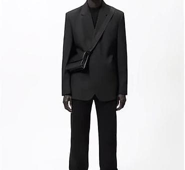 барсетка томи: Мужская компактная сумка через плечо - Цвет: черный, матовая фактура — 3