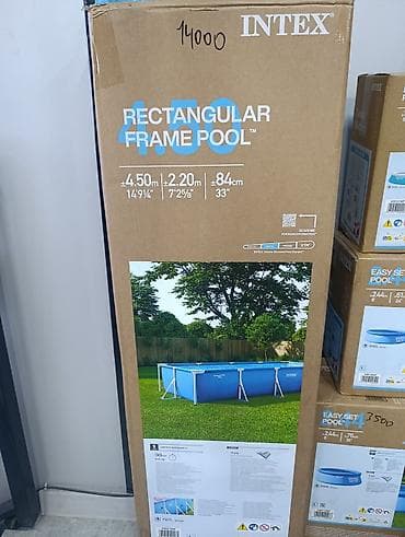 Каркасный прямоугольный бассейн Intex - Серия: Rectangular Frame Pool