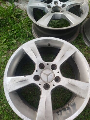 оригинальные штампованные диски опель: Литые Диски R 16 Mercedes-Benz, отверстий - 5, Б/у — 1