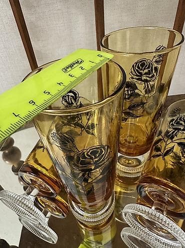 очки гучи: Винтажные фужеры «Адерия» из янтарного стекла производства Япония! 🔥 — 5