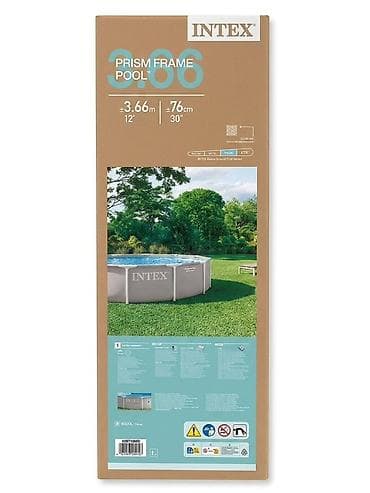 Спорт и отдых: Каркасный бассейн Intex Prism Frame Pool 3.66 м × 76 см - Тип — 4