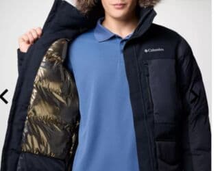 Мужская куртка, 3XL, Columbia, Новый, цвет - Черный, Самовывоз