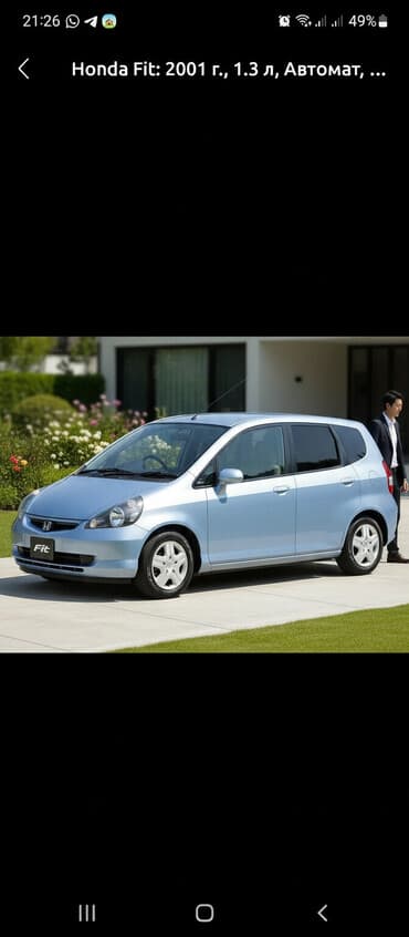 шины на грузовые автомобили: Honda Fit: 2001 г., 1.3 л, Автомат, Бензиновая, Хэтчбэк — 1