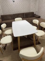 кафе столь: Стол и стул для зала, Новый, цвет - Белый — 5