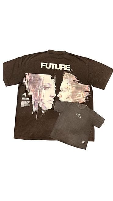 жаны жылдык кийимдер: Эркектердин футболкасы, Бардык өлчөмдөр, Жаңы, түсү - Кара, Өзү алып кетүү, Акылуу жеткирүү — 1