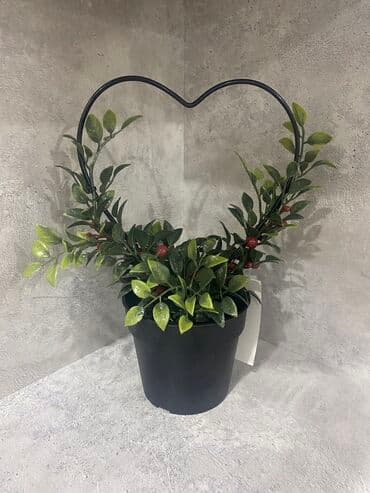 цветы сердце матери: Искусственный цветок с металлическим сердцем — 1