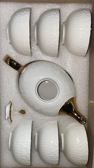 Набор посуды для чаепития и сервировки в подарочных коробках. Состав — 3