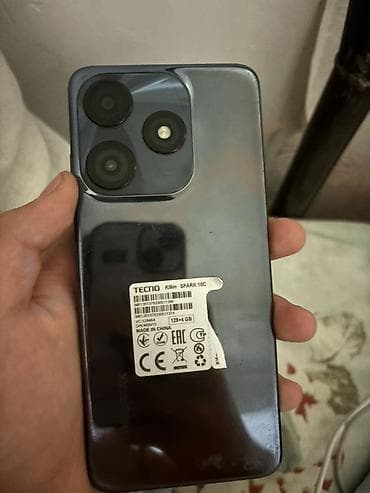 tecno phantom: Tecno Spark 10C, Б/у, 128 ГБ, 2 SIM — 1