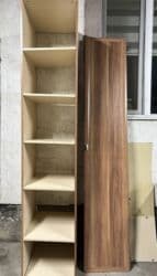 Складные тканевые шкафы: Шифоньер, Б/у, Прямой, цвет - Коричневый, МДФ — 5