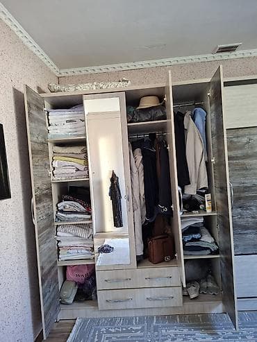 шкаф двустворчатый для одежды: Шифоньер, шкаф для одежды, Прямой — 3