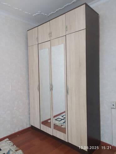 шкаф антресоли: Шкаф для одежды, Б/у, Прямой, ЛДСП — 2